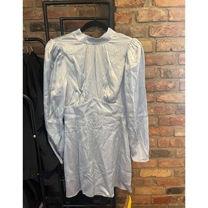 #NWT Reformation Samuel Silk dress in light blue